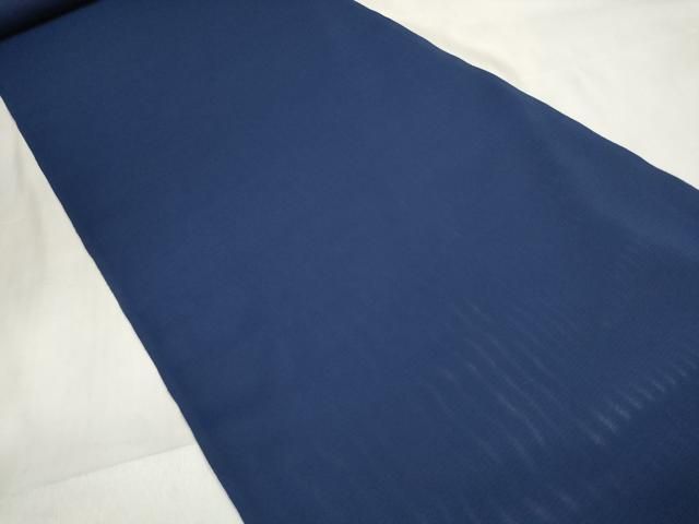 平和屋着物 夏物 色無地 反物 着尺 濃藍色 洗える着物 zzz