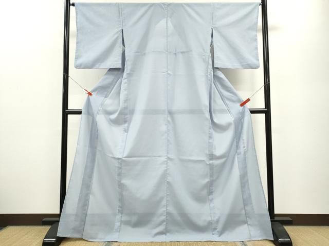 平和屋着物 夏物 色無地 絽 淡藤色 洗える着物 ze