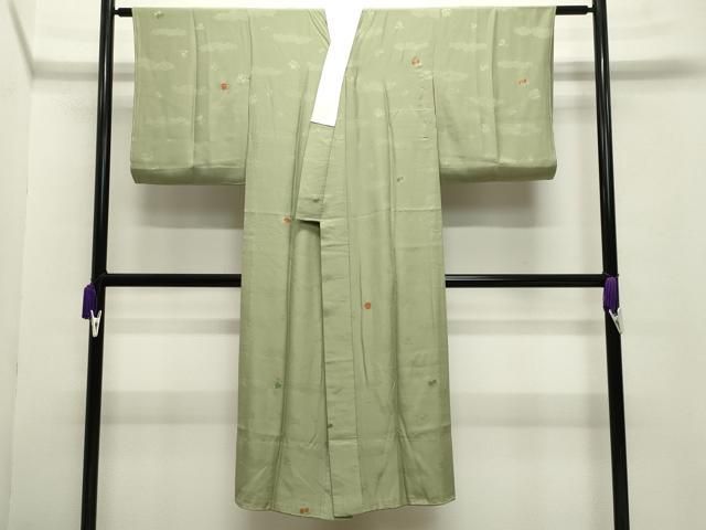 平和屋着物 長襦袢 無双仕立て 貝桶鼓花文 金彩 正絹 gh