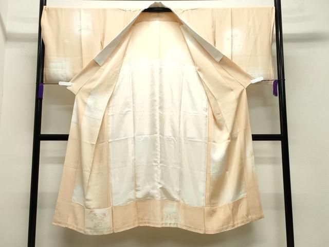 平和屋着物○長襦袢 無双仕立て 立波草花文 蛍暈し 正絹 逸品