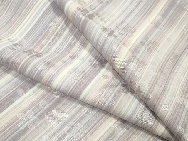 平和屋着物○長襦袢 無双仕立て 舞梅地紋 正絹 逸品 CABA9745gh