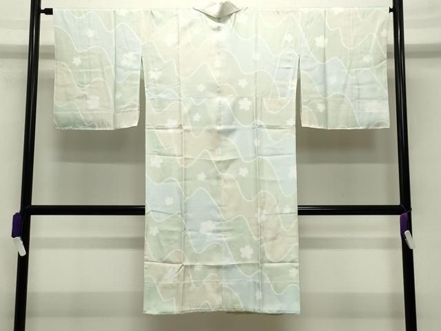 平和屋着物○長襦袢 無双仕立て 舞桜文 やまと金ラベル 正絹 逸品 未