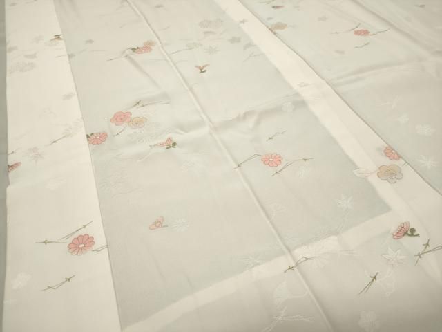  平和屋着物 長襦袢 無双仕立て 吹き寄せ文 金彩 鈴乃屋扱い 正絹 gh 長襦袢 長襦袢 半襦袢