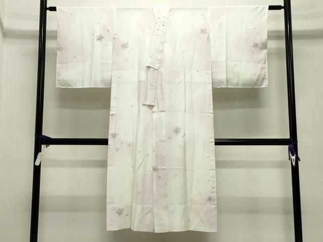 平和屋着物 長襦袢 無双仕立て 絞り 舞桜文 暈し染め 半衿刺繍 正絹 gh