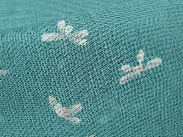  平和屋着物 夏物 小紋 紗 舞花文 正絹 ze 小紋 着物