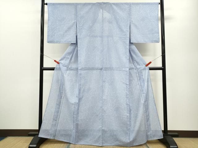 平和屋着物 夏物 小紋 絽 草花文 高島屋扱い 洗える着物 ze