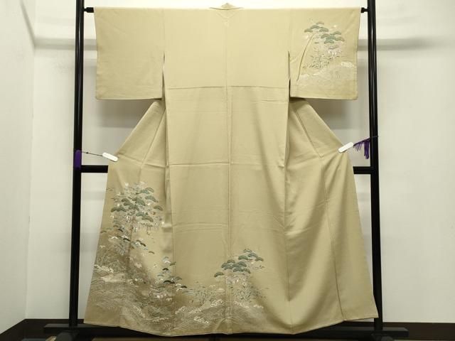 平和屋着物 訪問着 刺繍 御所解宝尽くし文 暈し染め 金彩 正絹 gh