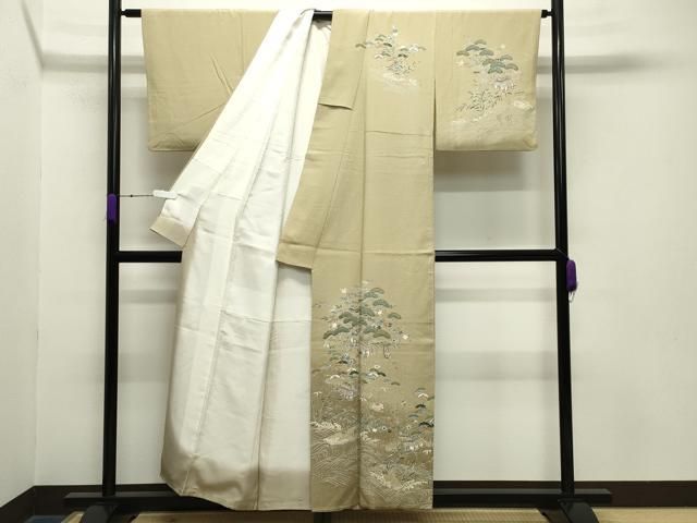 平和屋着物 訪問着 刺繍 御所解宝尽くし文 暈し染め 金彩 正絹 gh