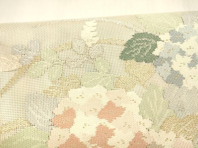 つけ帯 紫陽花草葉文