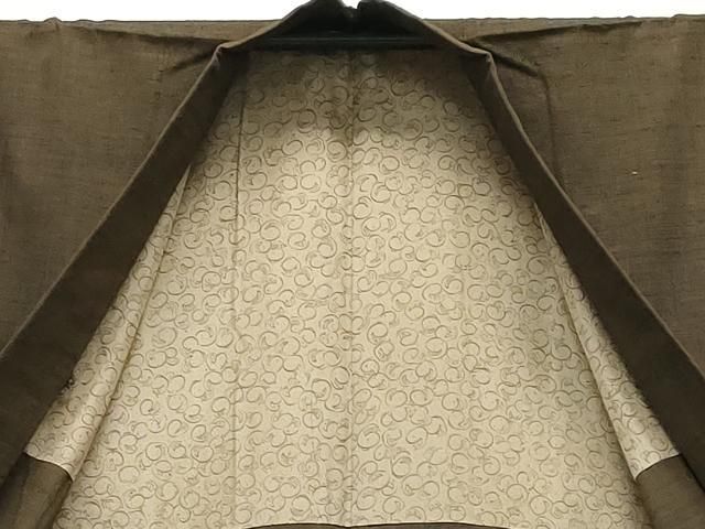  平和屋着物 男性 紬 アンサンブル 霞文 涅色 正絹 gh 着物セット 着物 浴衣