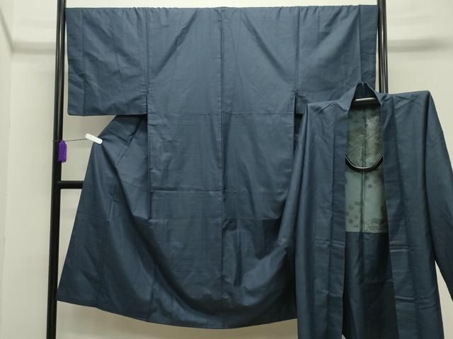 平和屋着物 男性 紬 アンサンブル 100亀甲 総詰め 正絹 gh