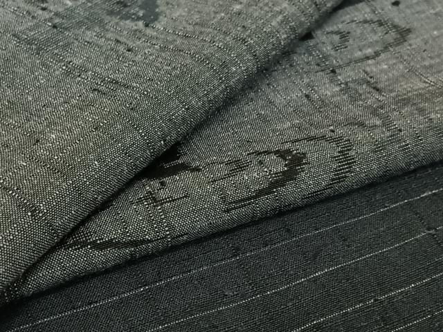 平和屋着物 上質な紬 単衣 風景文 正絹 jh