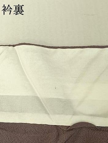 葡萄鼠色 鬼しぼ縮緬