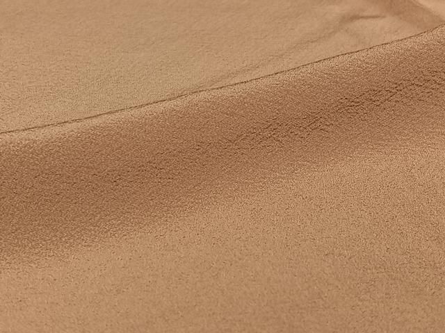  平和屋着物 上質な色無地 単衣 赤白橡色 正絹 jh 色無地 着物