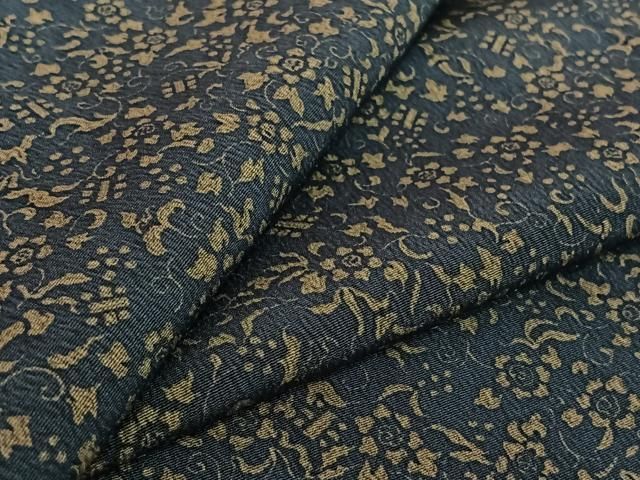 平和屋着物 上質な小紋 単衣 花唐草文 正絹 jh