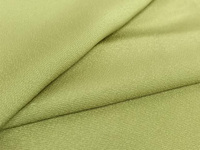 平和屋着物 上質な色無地 単衣 薄萌葱色 正絹 jh