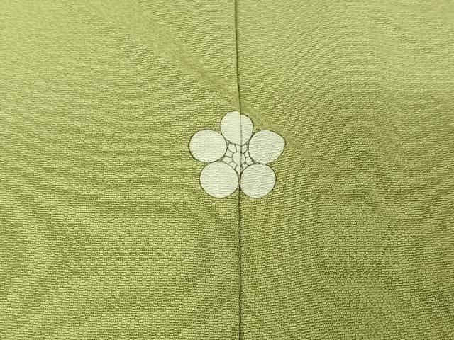  平和屋着物 上質な色無地 単衣 薄萌葱色 正絹 jh 色無地 着物