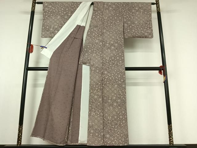 単衣 吉祥更紗花文