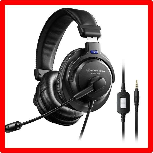 audio-technica ヘッドセット テレワーク 在宅勤務 実況 ブラック ATH-770 XCOM