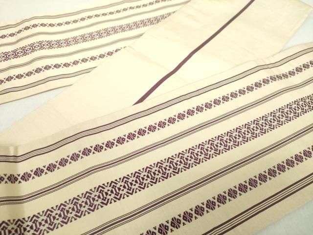 平和屋着物 本場筑前博多織 半幅帯 献上 正絹 ps