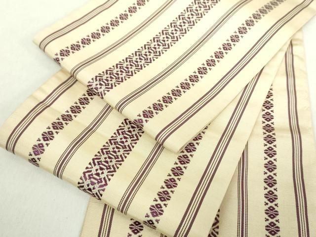 平和屋着物 本場筑前博多織 半幅帯 献上 正絹 ps