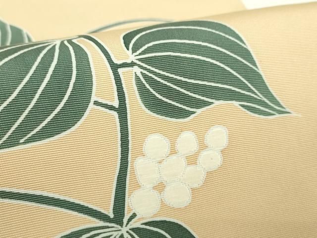  平和屋着物 塩瀬 九寸名古屋帯 刺繍 草花文 正絹 ps 名古屋帯 帯