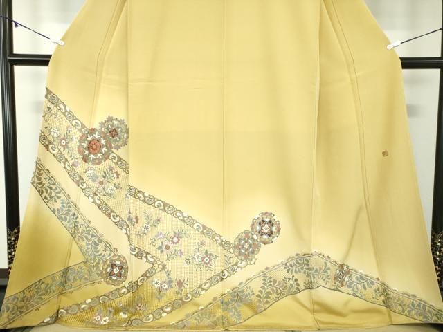 平和屋着物○極上 中国三大刺繍 スワトウ刺繍 汕頭刺繍 総刺繍 色留袖