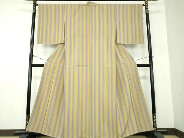 平和屋着物 上質な小紋 間道 正絹 ps