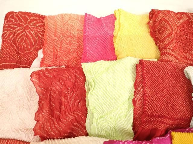 平和屋着物 七五三 女の子 和装小物 帯揚げ セット 総絞り 中抜き絞り ja