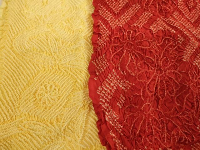  平和屋着物 七五三 女の子 和装小物 帯揚げ セット 総絞り 中抜き絞り ja その他 キッズファッション小物