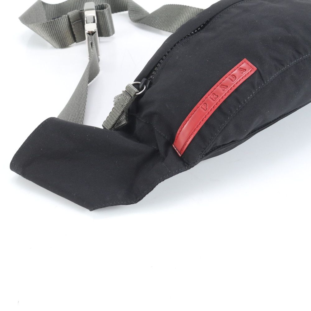 ★6F432 プラダ スポーツ ボディバッグ ウエストポーチ 4VA125 赤 極美品 プラダ スポーツ ギャランティカード付 4VA125 2WAY ボディ
