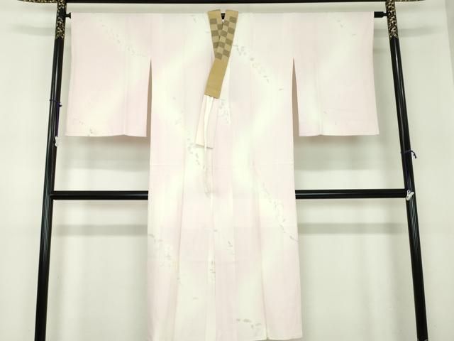 平和屋着物 上質な長襦袢 袷 手描き 草花文 暈し染め 正絹 ps