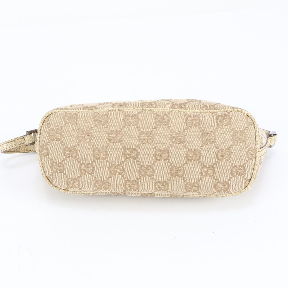 極美品 グッチ GG キャンバス 07198 レザー ショルダーバッグ 肩掛け