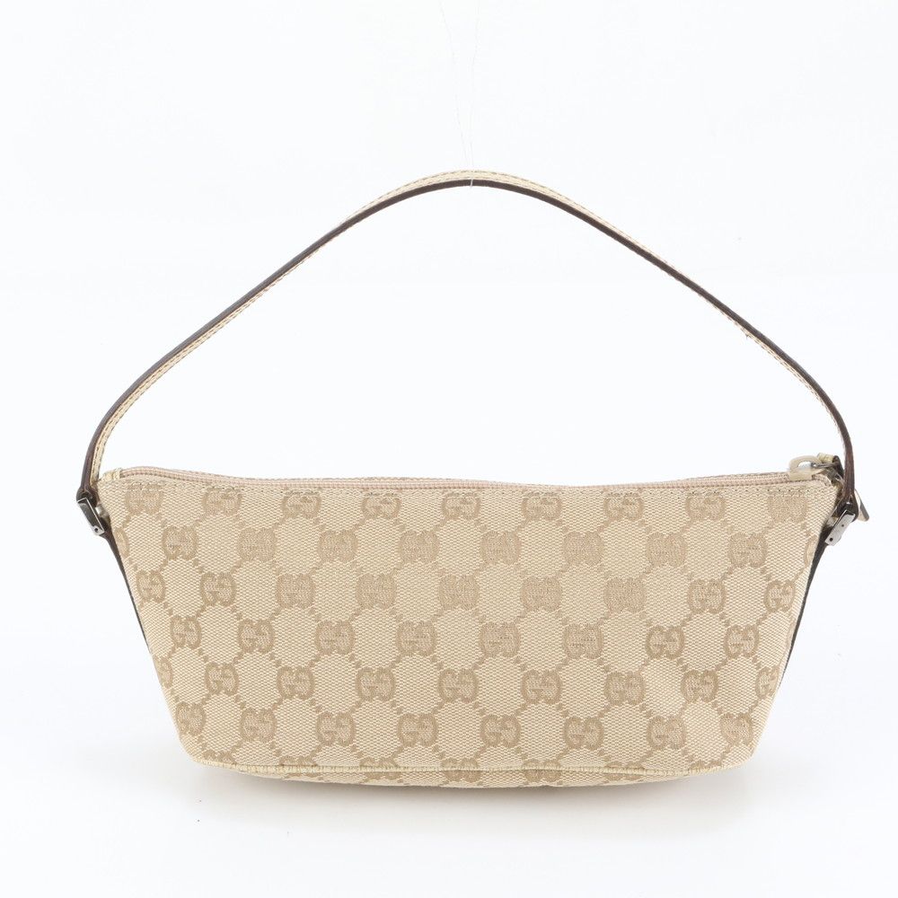 極美品 グッチ GG キャンバス 07198 レザー ショルダーバッグ 肩掛け