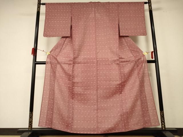 平和屋着物 夏物 紗紬 絣文 正絹 jd