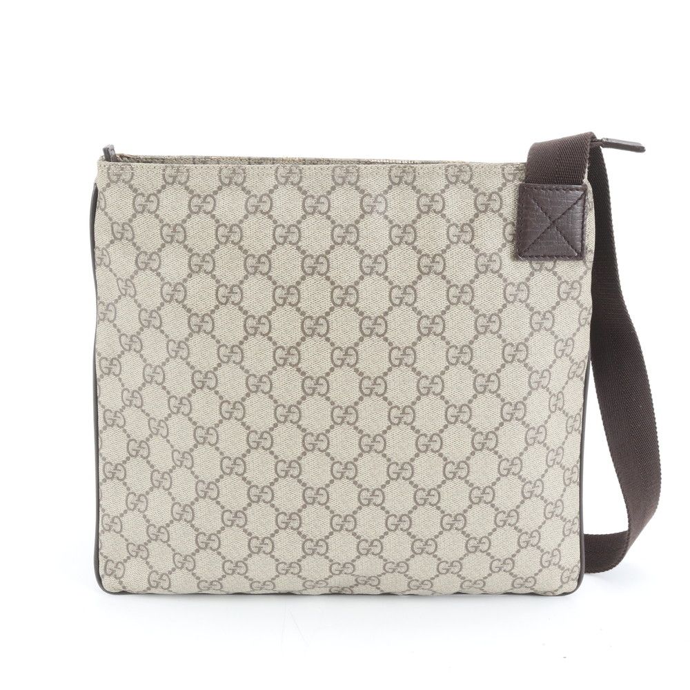 極美品 グッチ GG スプリーム 141626 レザー ショルダーバッグ 斜め