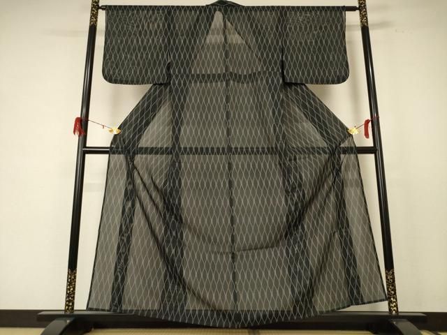 平和屋着物 夏物 小紋 絽 立涌文 正絹 jd