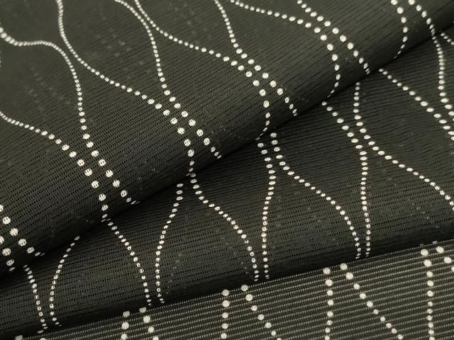 平和屋着物 夏物 小紋 絽 立涌文 正絹 jd