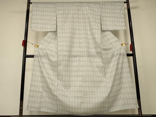 平和屋着物 夏物 小紋 紗 立涌文 洗える着物 jd