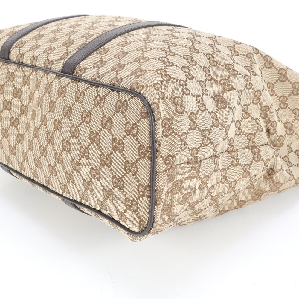 Gucci トートバッグ A4 レザー 極美品 グッチ GG キャンバス 449169 レザー トート バッグ ショルダー
