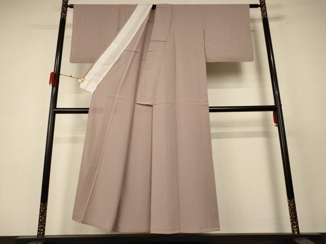 平和屋着物 夏物 色無地 絽 白茶色 正絹 jd