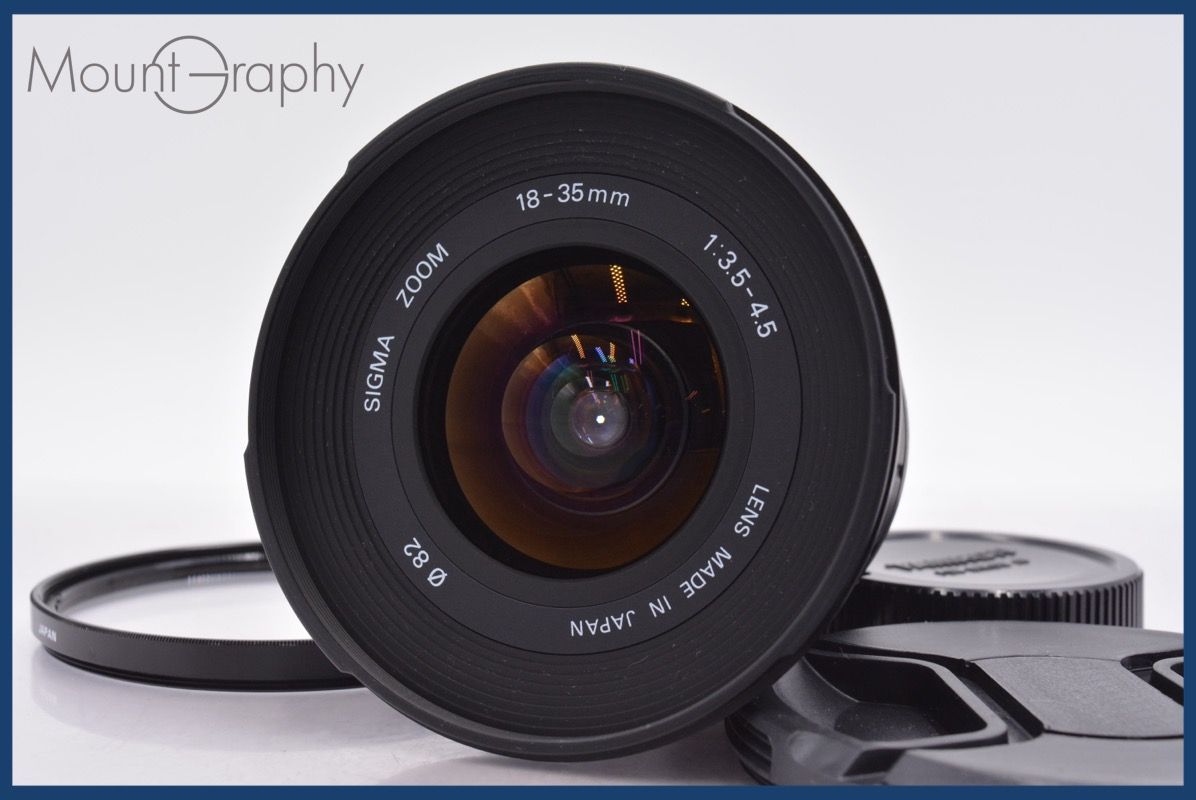 上 シグマ SIGMA ZOOM 18 35 mm F 3 5 4 D 前後キャップ レンズフィルター付 ニコンF用 AF am 2267