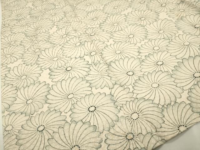 平和屋着物 上質な小紋 単衣 花尽くし 正絹 fe