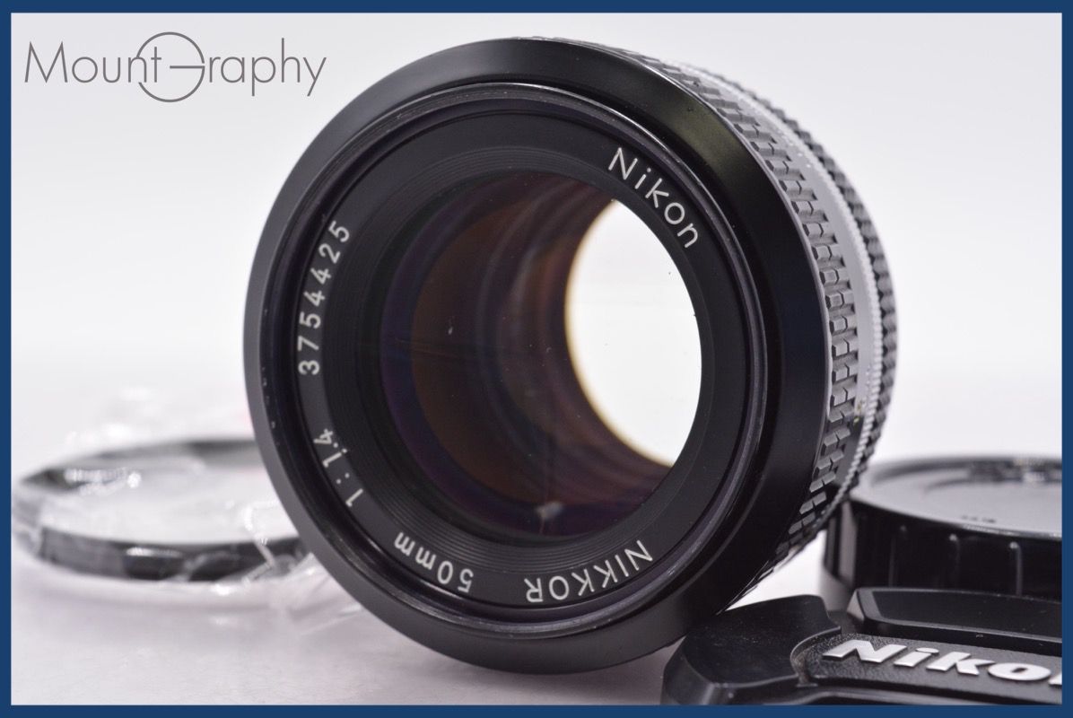 ニコン Nikon NIKKOR 50 mm F 1 4 前後キャップ レンズフィルター付 同梱無料 am 2272
