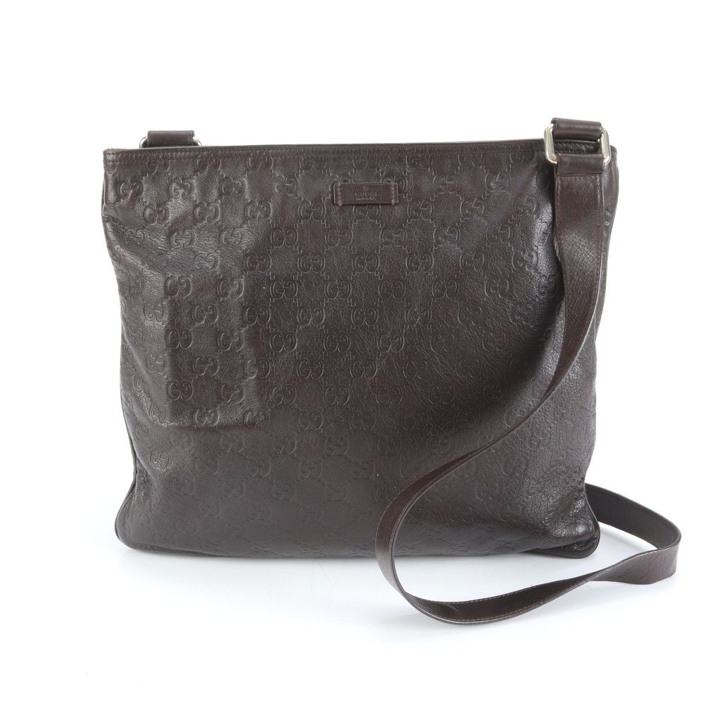 GUCCI　グッチ　シマ ショルダーバッグ 201446 　レザー　ブラウン 極美品 グッチ グッチシマ 201446 レザー ショルダーバッグ 斜め掛け