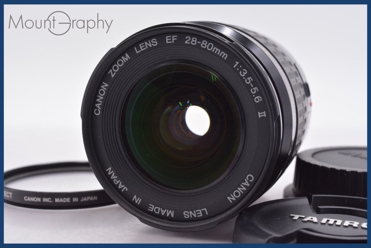 キヤノン Canon EF 28-80 mm F 3.5-5.6 II USM 前後キャップ-レンズフィルター付 同梱無料 am 2280