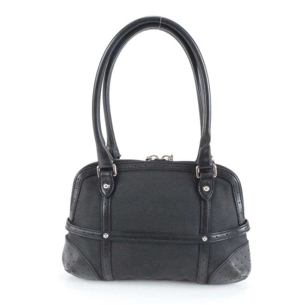 極美品 グッチ インターロッキング G パンチング 114882 レザー トート