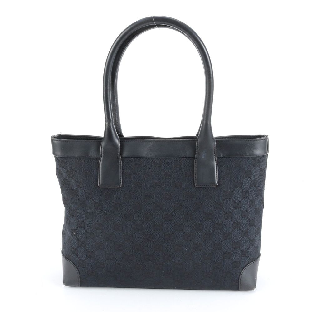 廃盤・美品 グッチ ビジネス トートバッグ オールレザー 肩掛け A4可 黒 極美品 グッチ GG キャンバス 002-1119 レザー トート バッグ 肩掛け