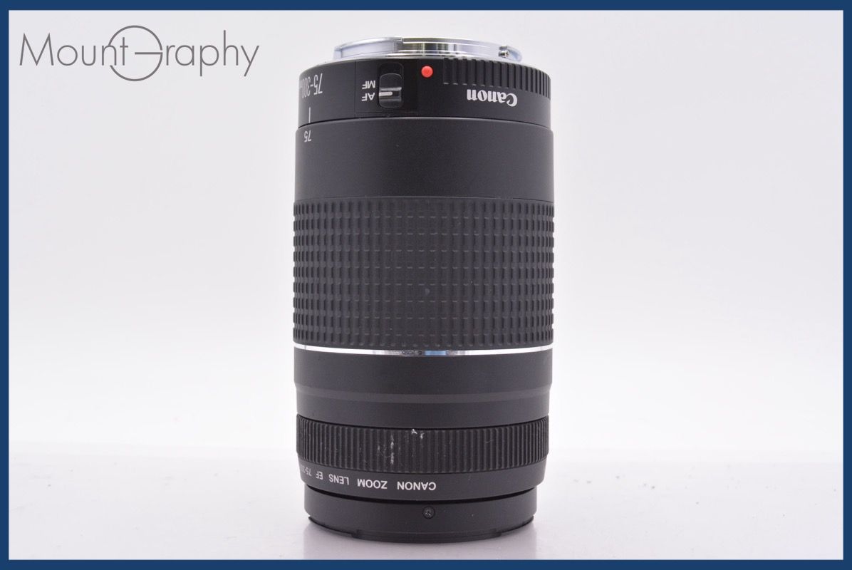 キヤノン Canon EF 75 300 mm F 4 5 6 III 前後キャップ レンズフィルター付 同梱無料 am 2297