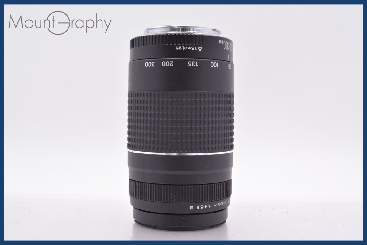  キヤノン Canon EF 75 300 mm F 4 5 6 III 前後キャップ レンズフィルター付 同梱無料 am 2297 その他 カメラ